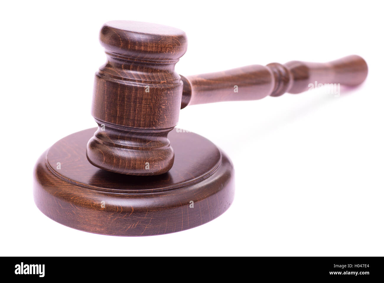 Maillet en bois isolé Banque D'Images