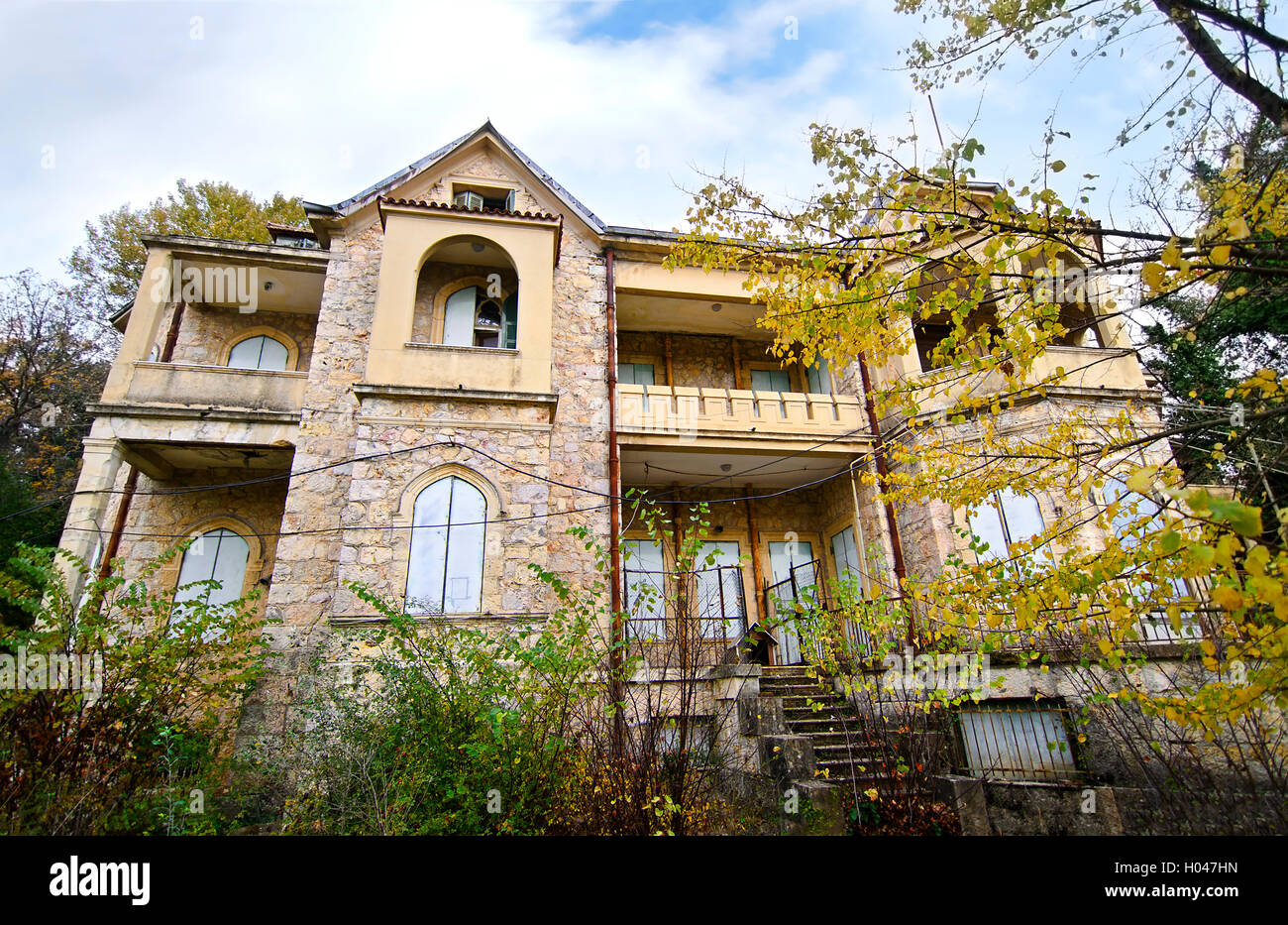 Maison abandonnée de Tatoi Palace Grèce Banque D'Images