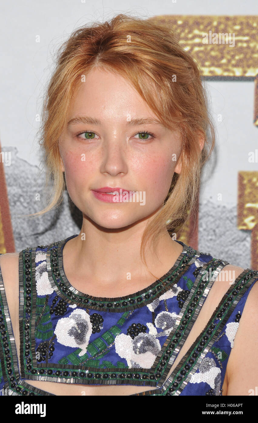 New York, NY - 19 septembre : Haley Bennett assiste à la 'The Magnificent Seven' New York en première mondiale au Musée d'Art Moderne le 19 septembre 2016 à New York City@John Palmer / Media Punch Banque D'Images