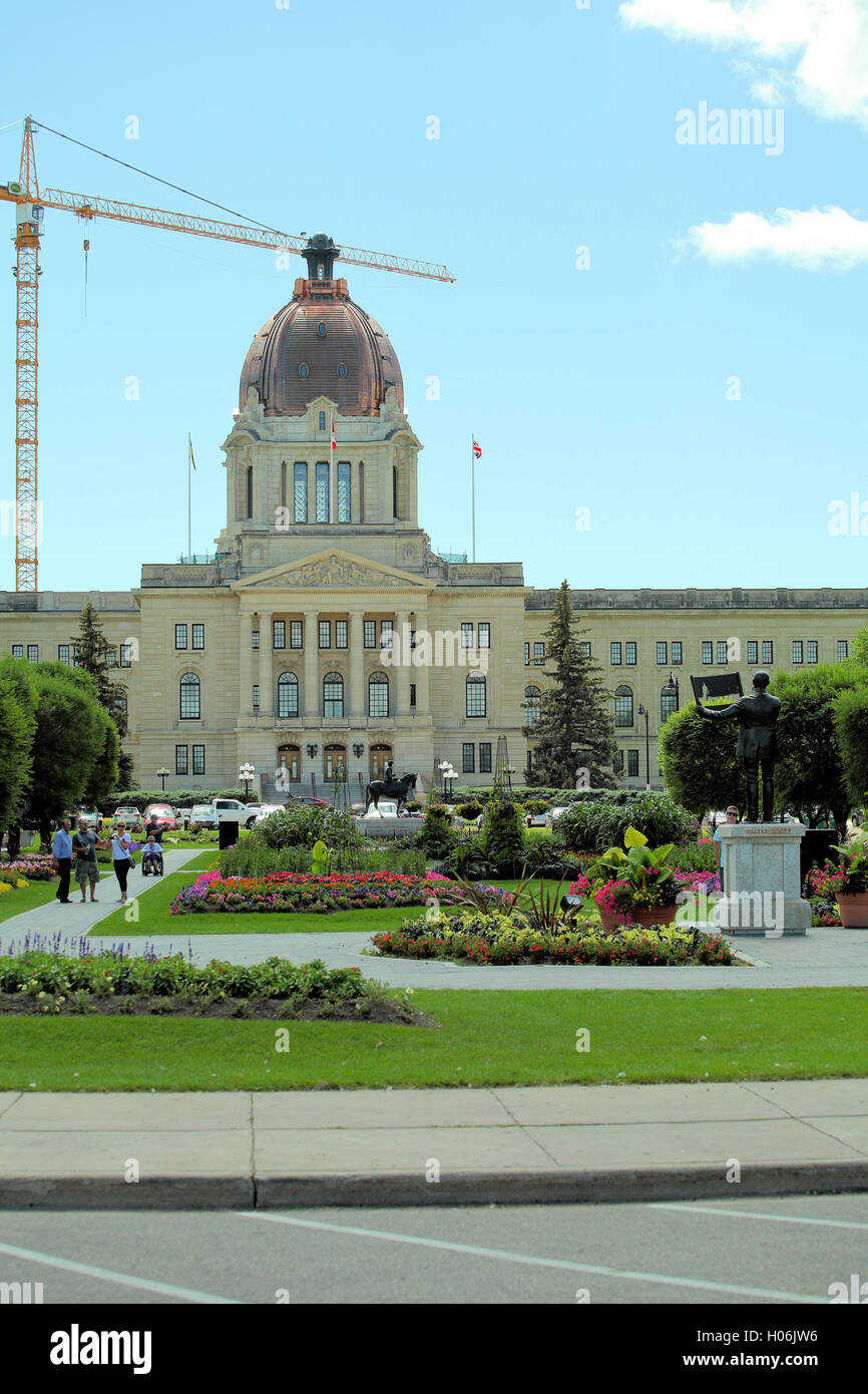 Scène de parc Wascana de Regina, Saskatchewan, Canada Banque D'Images