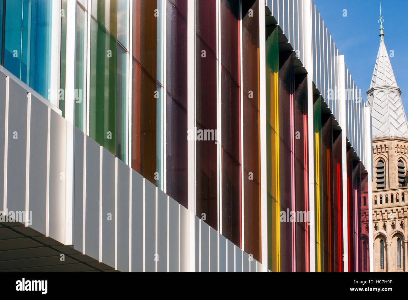 Les bâtiments de l'université Manchester Oxford Road, Banque D'Images