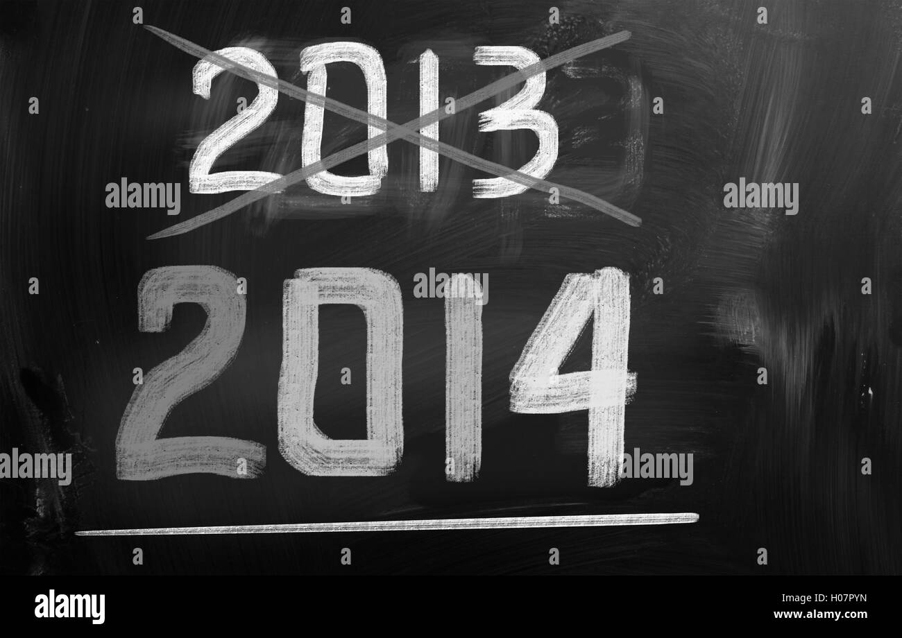 Bonne Année 2014 Concept Banque D'Images