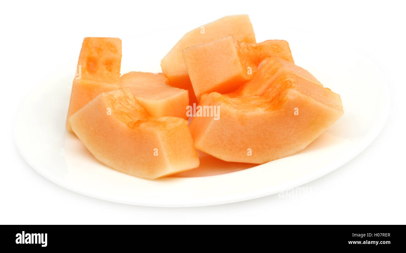 Cucumis melo melon ou Banque D'Images