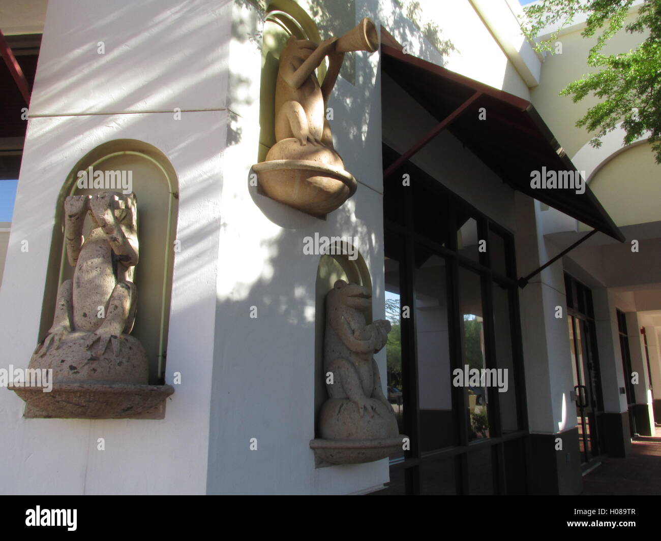 Chacune des photos dans le passé, 4 photos ont été prises dans le centre-ville de Phoenix en Arizona. Banque D'Images