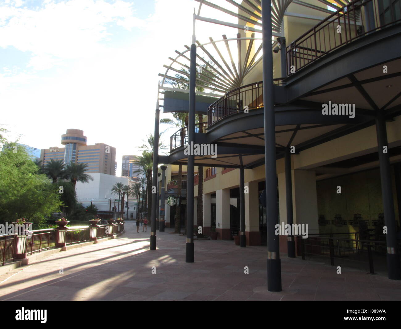 Chacune des photos dans le passé, 4 photos ont été prises dans le centre-ville de Phoenix en Arizona. Banque D'Images