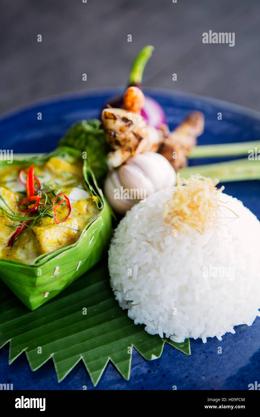 Thai curry jaune, en Thaïlande, en Asie du Sud-Est, l'Asie Banque D'Images