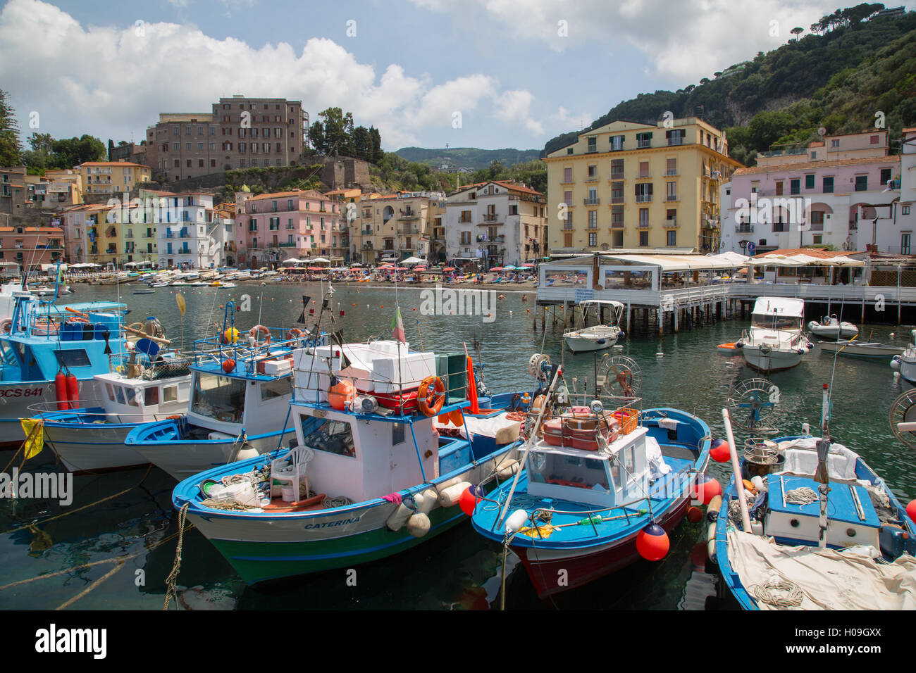 Marina Grande, Sorrente, Côte Amalfitaine (Côte Amalfitaine), UNESCO World Heritage Site, Campanie, Italie, Europe Banque D'Images