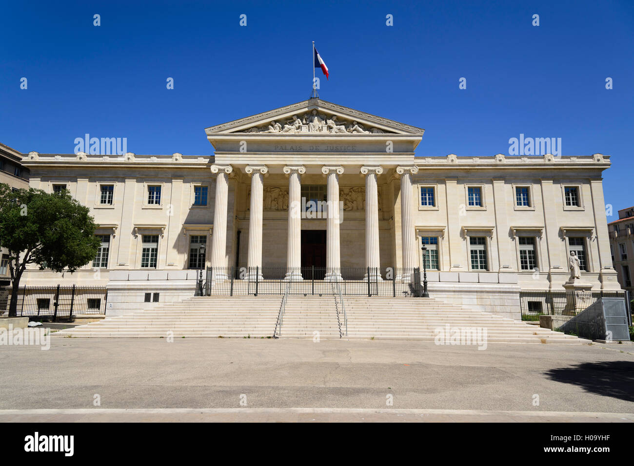 Palais de Justice, Marseille, Provence, Alpes, Côte d'Azur, France Banque D'Images