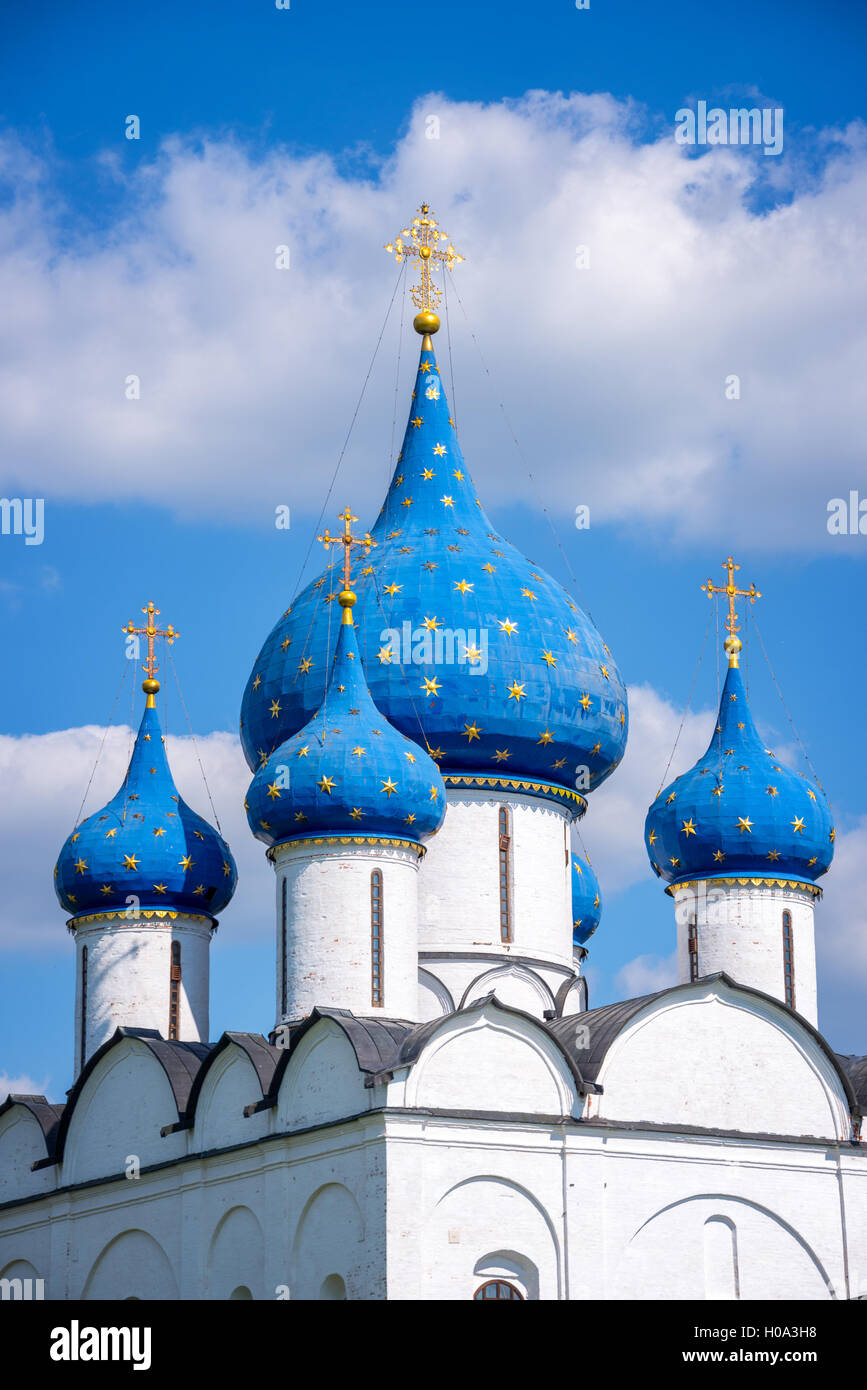 Cathédrale de l'Nativitys à Suzdal, anneau d'or, Russie Banque D'Images