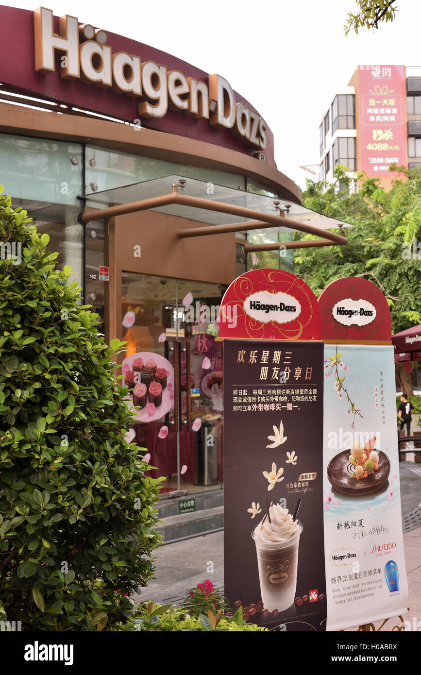 Haagen Dazs Banque D'Images