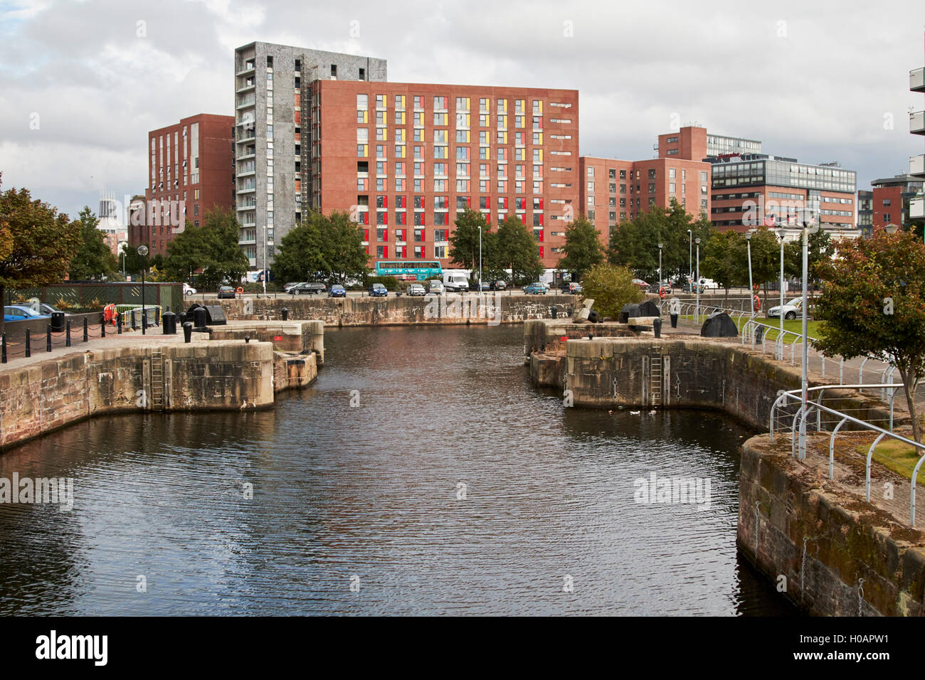 Dukes et dock Liverpool Merseyside UK bassin wapping Banque D'Images