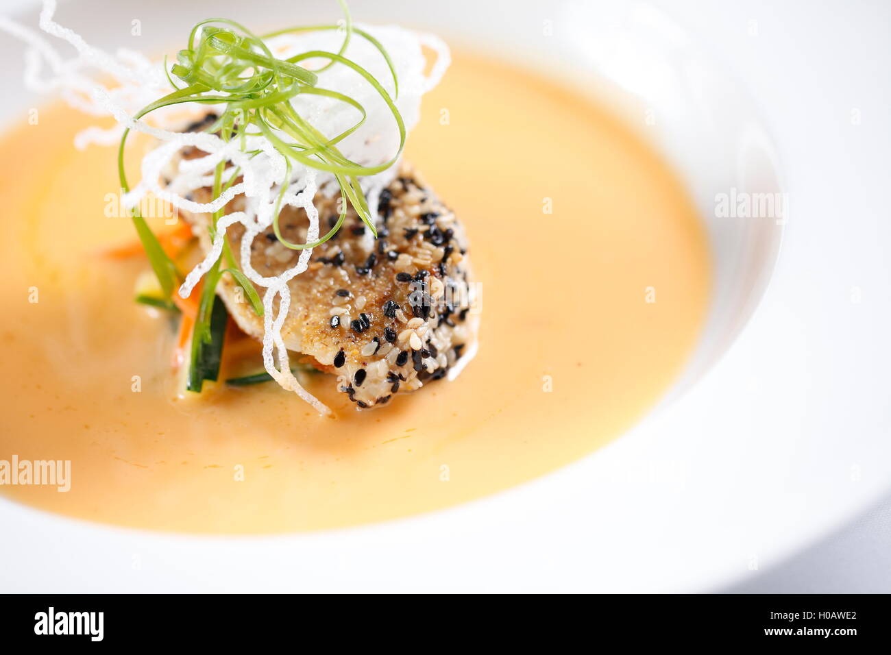 Soupe de seasame cake dans un style chinois en Asie Banque D'Images