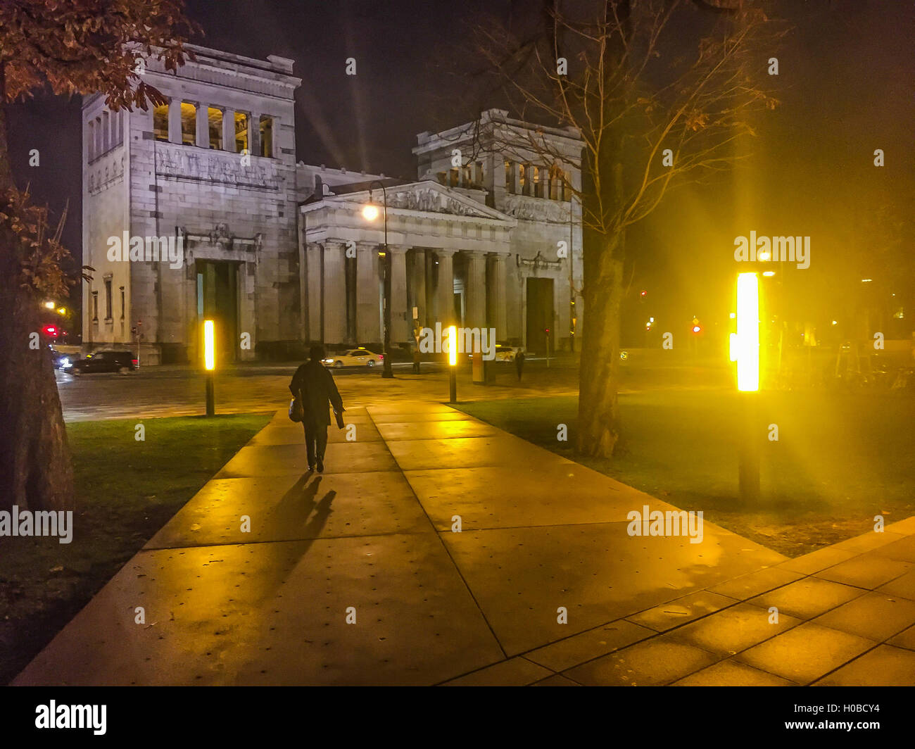 Le Propylaea est une porte de ville à Munich construit 1846 Banque D'Images