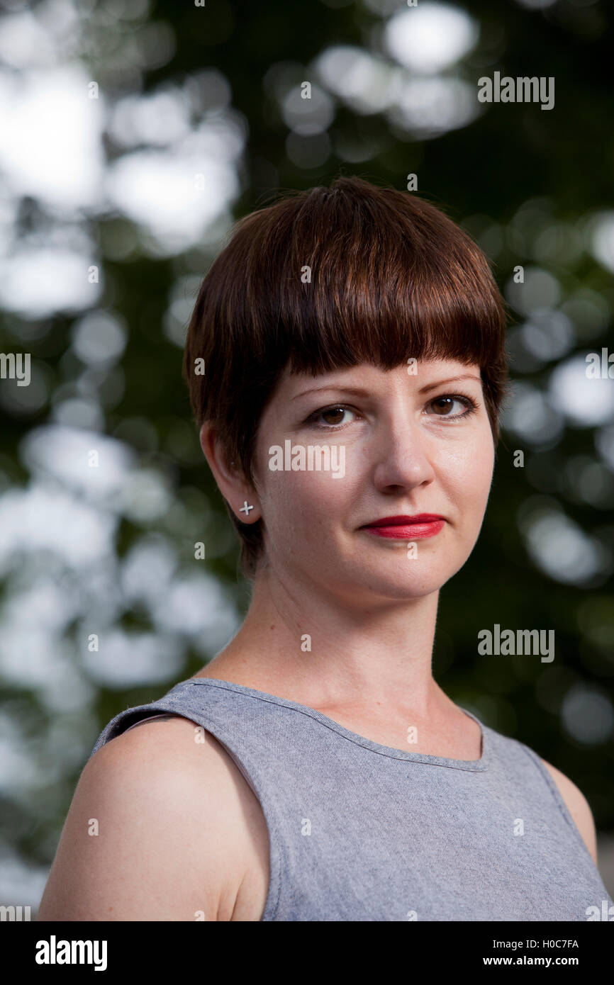 Melissa Harrison, l'auteur, écrivain et photographe occasionnel, à l'Edinburgh International Book Festival. Edimbourg, Ecosse. 26 août 2016 Banque D'Images