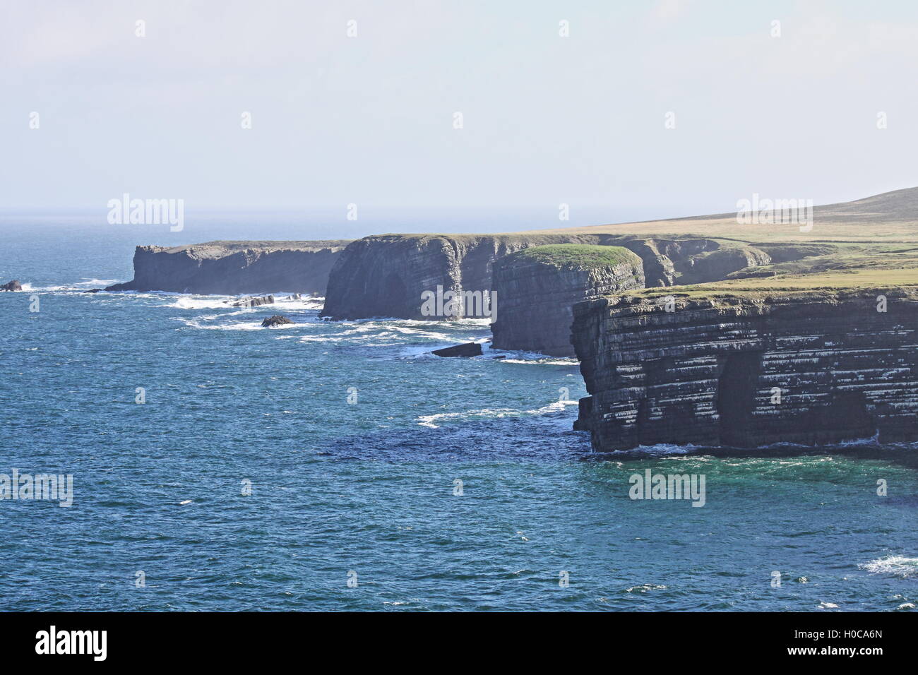 Falaises de Loop Head. Le comté de Clare, Irlande - HDR Banque D'Images