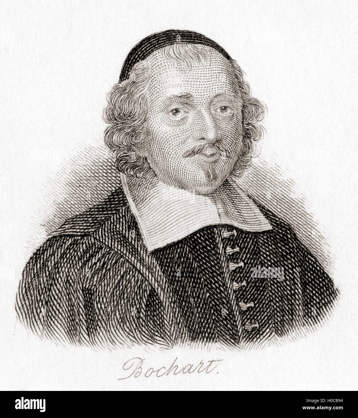 Samuel Bochart, 1599 - 1667. Spécialiste de la bible protestante de France, un élève de Thomas Erpenius et le professeur de Pierre Daniel Huet. Banque D'Images