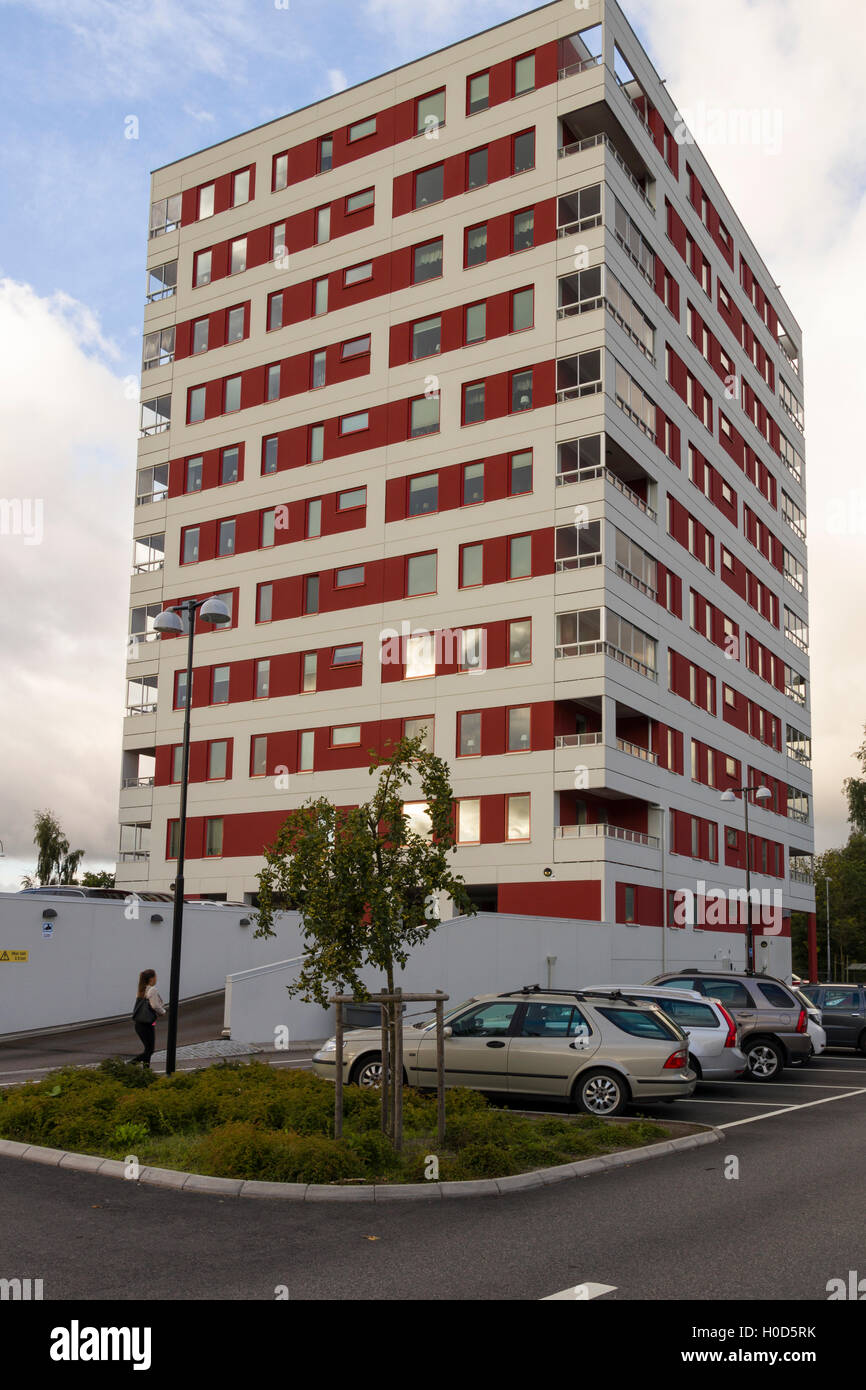 Grand immeuble résidentiel moderne en Lerum, Suède modèle libération : N° des biens : Non. Banque D'Images