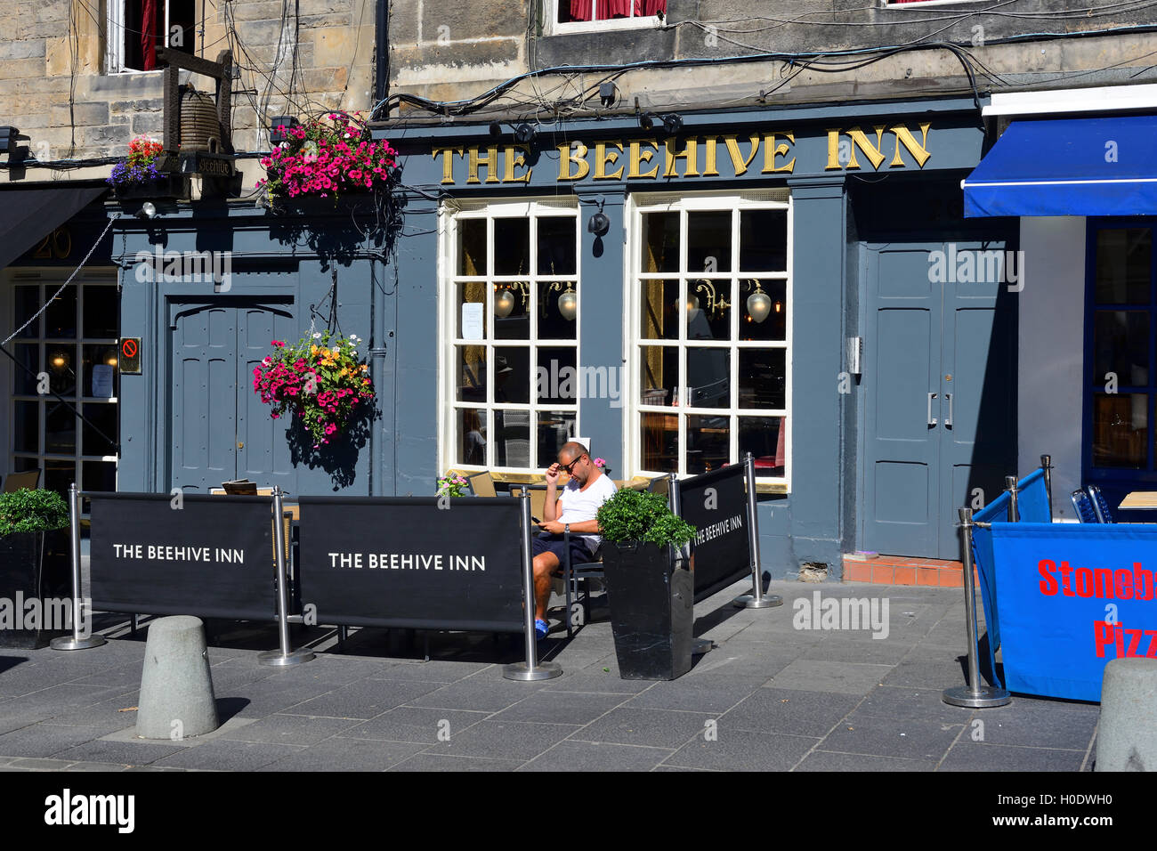 La Ruche Inn dans le quartier de Grassmarket, Édimbourg, Écosse Banque D'Images