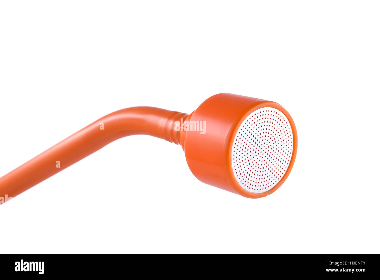 Buse d'arrosage doux Orange isolé sur fond blanc Banque D'Images