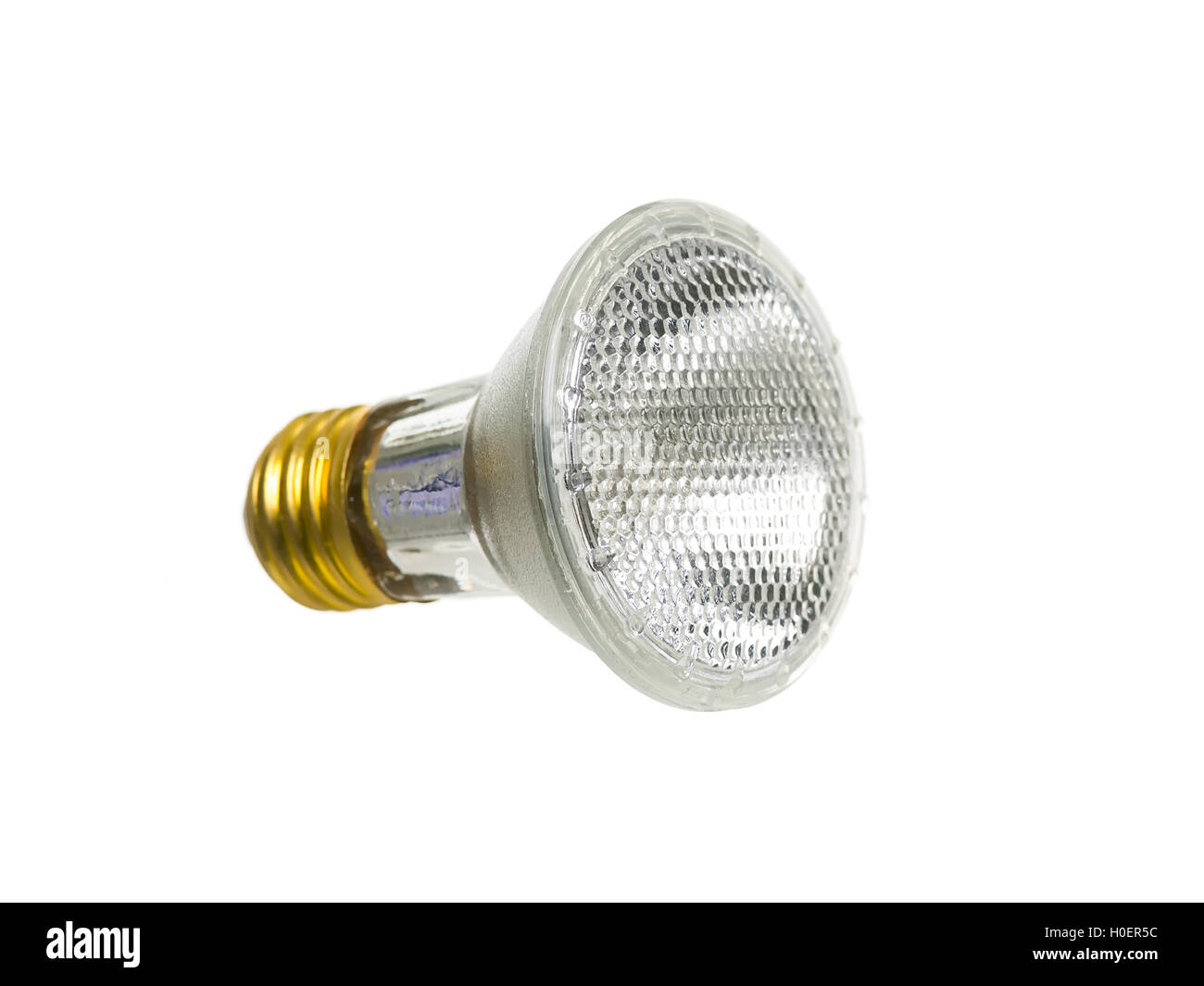 Lampe ampoule isolé sur fond blanc Banque D'Images