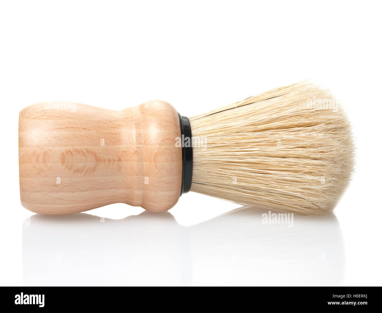 Blaireau isolé sur fond blanc Banque D'Images