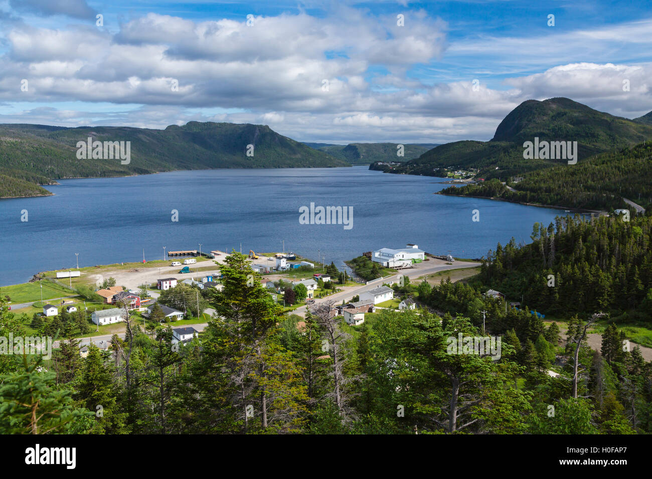 Bras sud à Woody Point, Terre-Neuve et Labrador, Canada. Banque D'Images