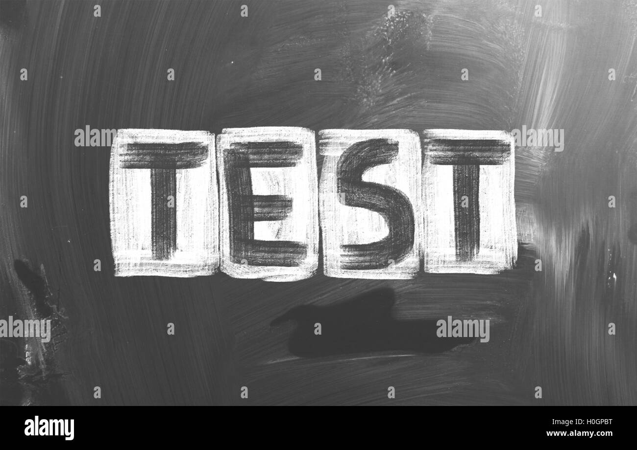 Test de pratique Banque d'images noir et blanc - Alamy
