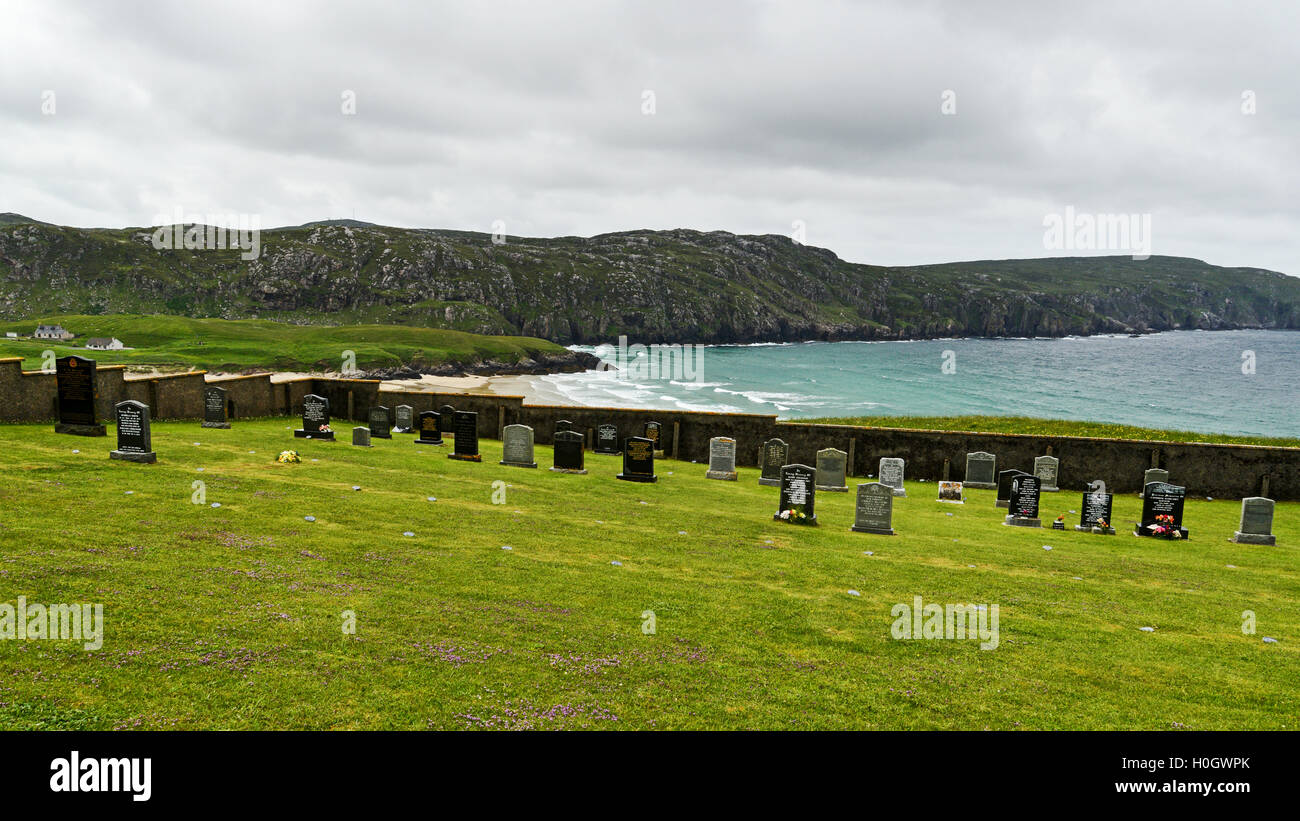 - Le cimetière de Falaise, Uig, Isle Of Lewis, Scotland Banque D'Images
