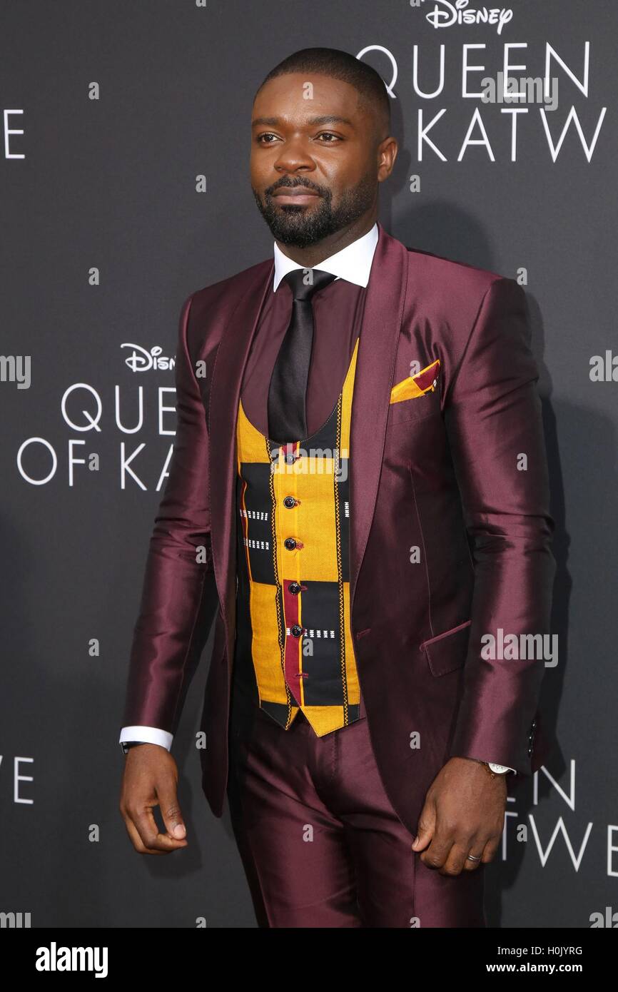 Los Angeles, CA, USA. 20 Sep, 2016. David Oyelowo aux arrivées POUR LA REINE DE KATWE Premiere, El Capitan Theatre, Los Angeles, CA Septembre 20, 2016. Credit : Priscilla Grant/Everett Collection/Alamy Live News Banque D'Images