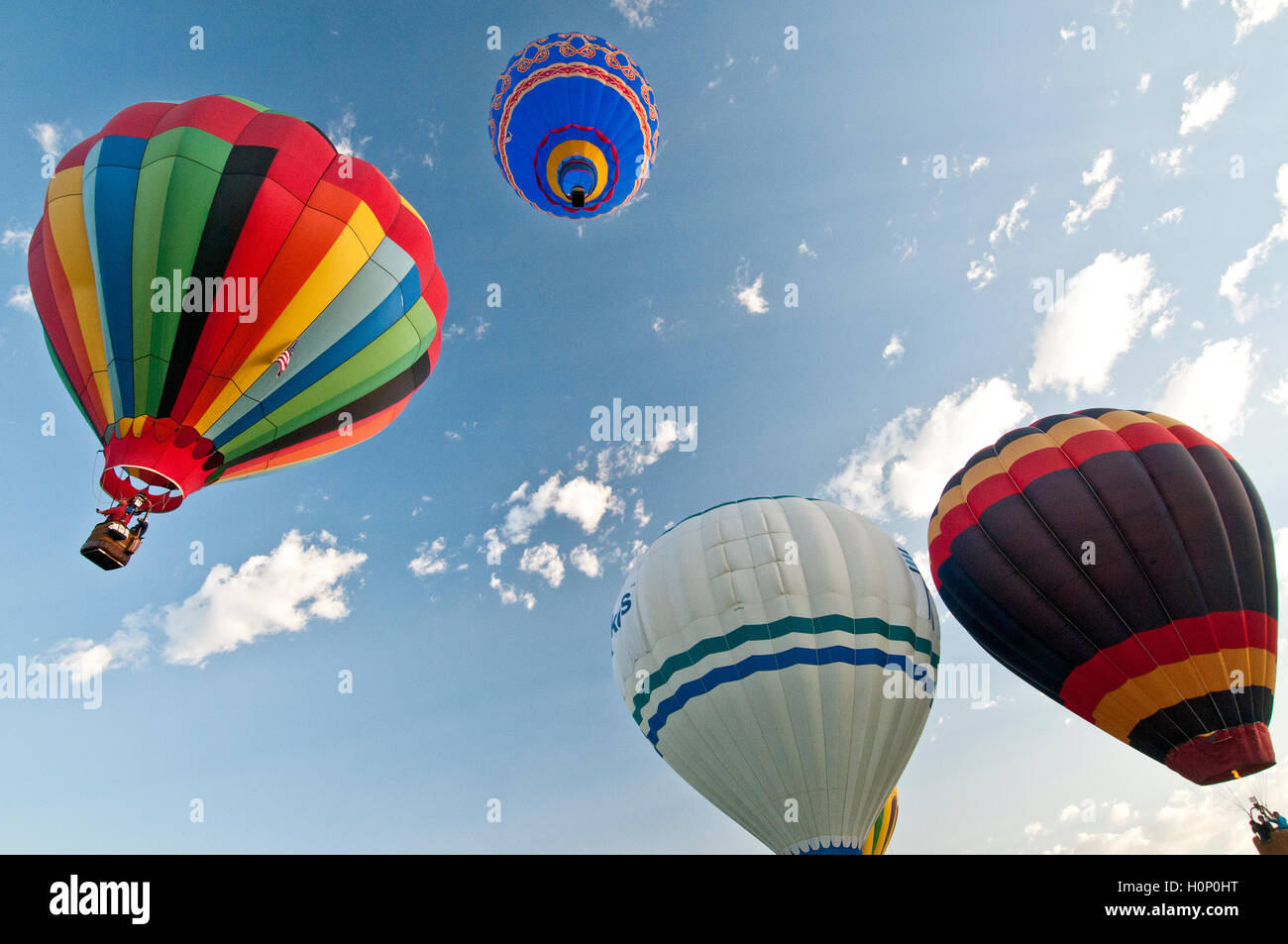 Hot air balloons Ann Morrison Park dans 'l'esprit de Boise Balloon Classic' en Septembre 2016 Banque D'Images