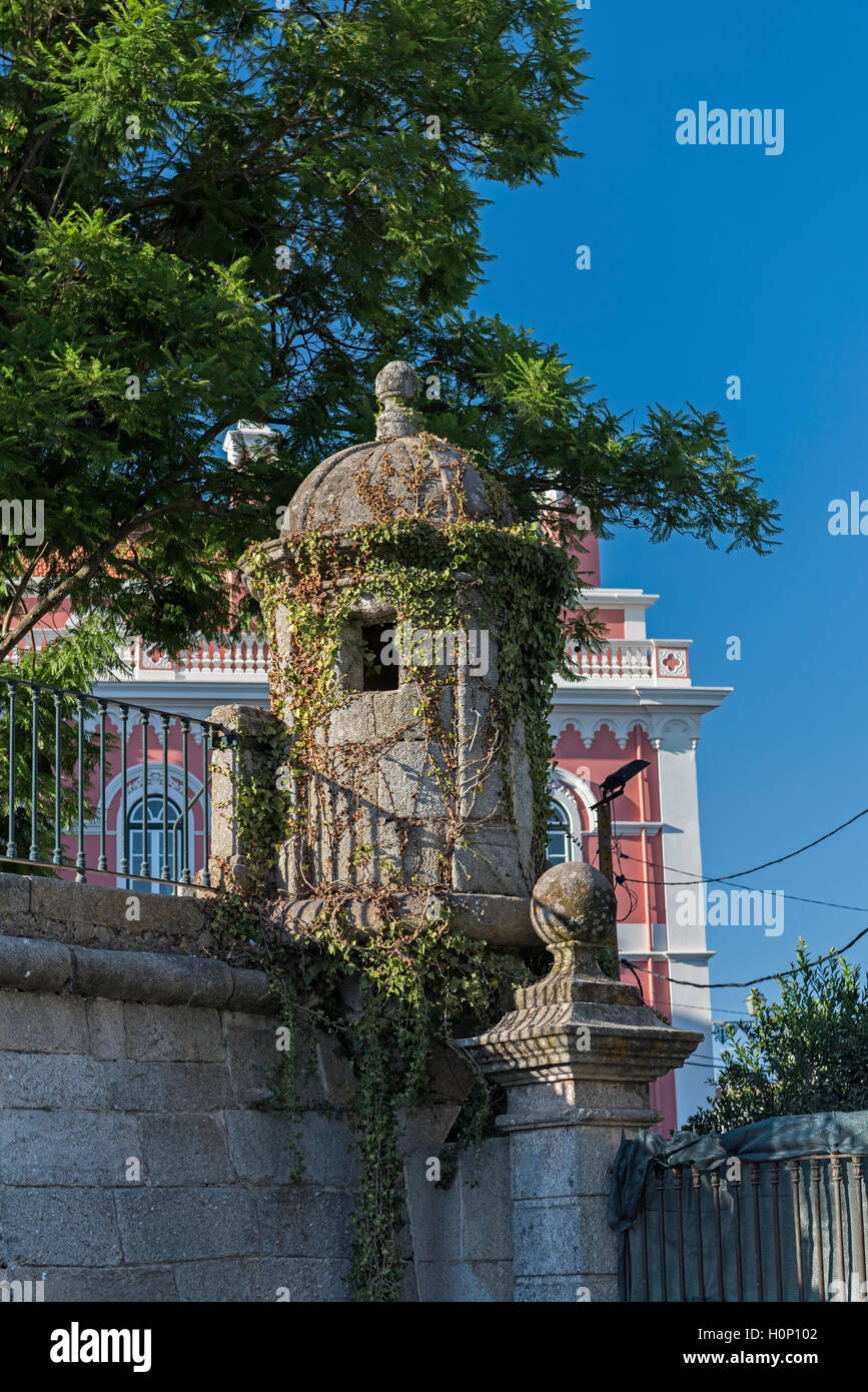 Mur de ville watch tower Evora Portugal Alentejo Banque D'Images