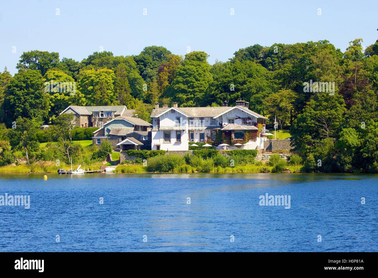 Sharrow Bay Country House Hotel, Sharrow Bay, Ullswater, Pooley Bridge, le Parc National du Lake District, Cumbria, England, UK. Banque D'Images