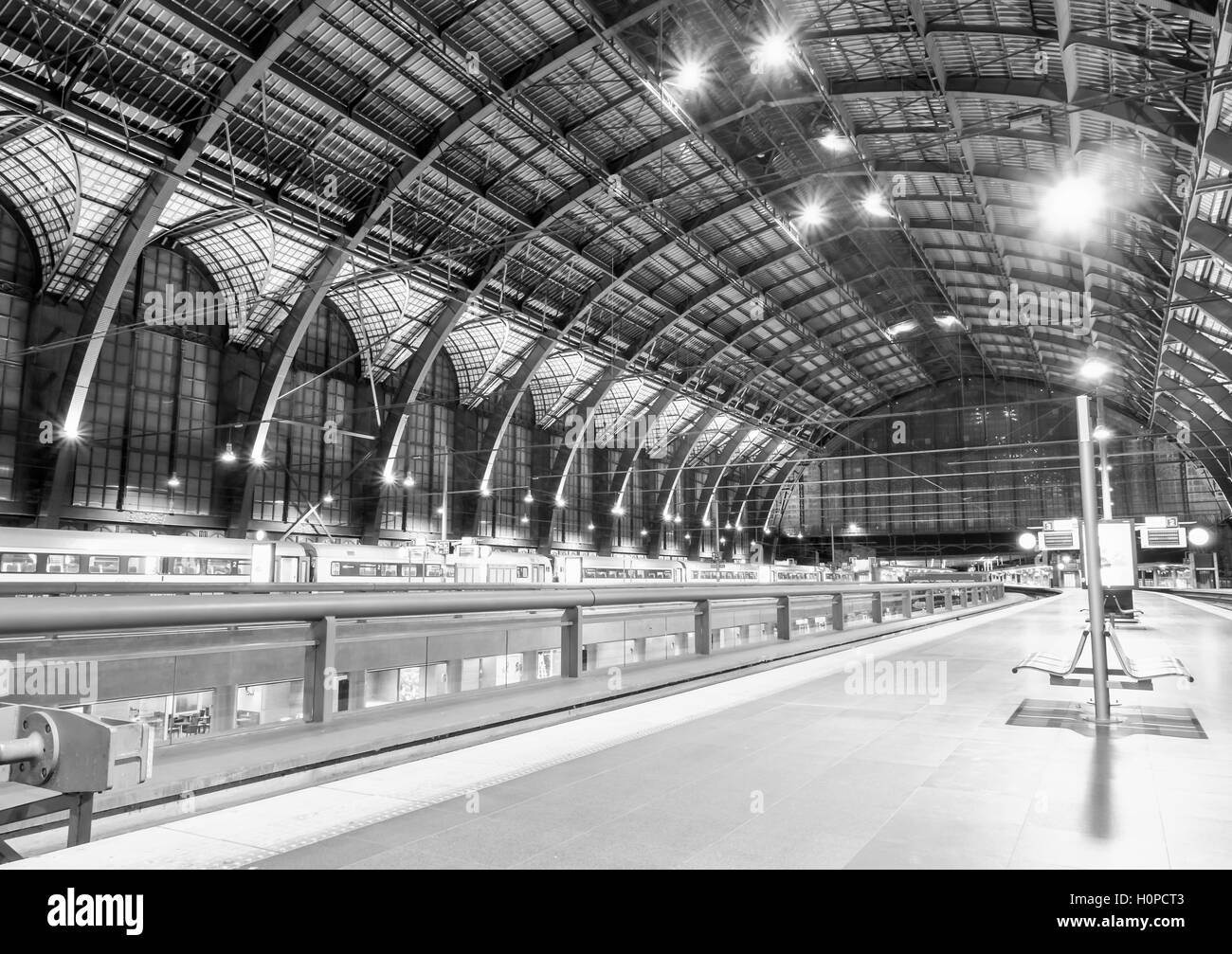 La gare centrale d'Anvers Banque D'Images