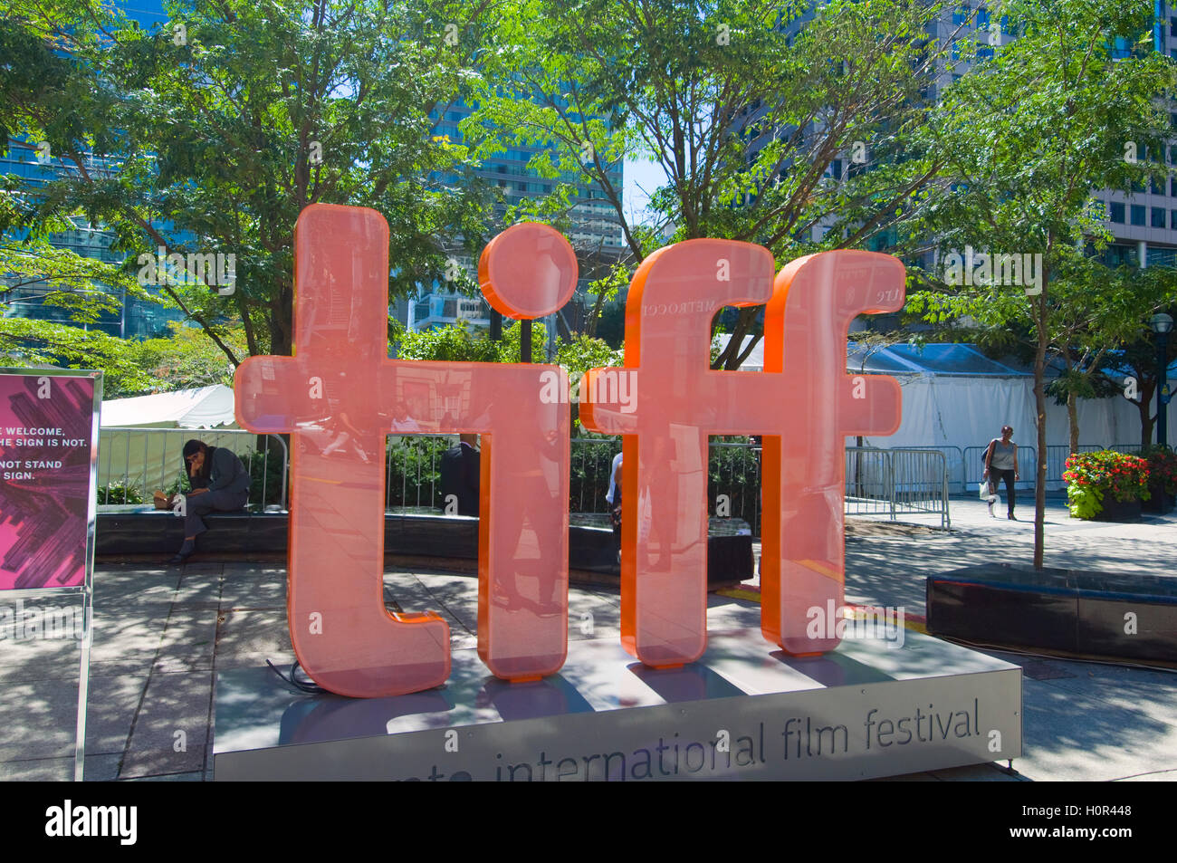 Vues autour de l'Entertainment District durant le TIFF en Toronto, Canada Banque D'Images