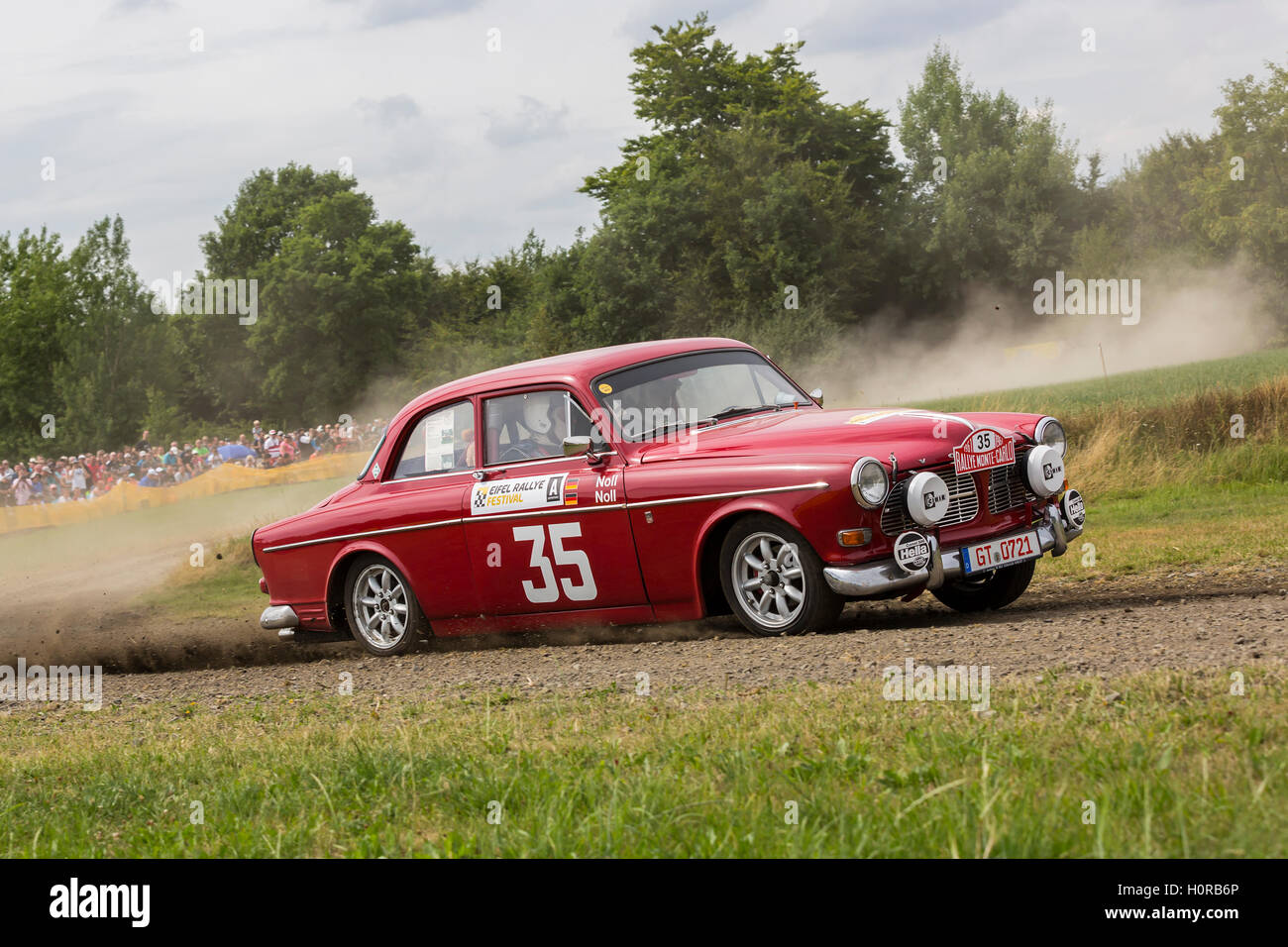 Eifel Rallye Festival 2015 Oldtimer, Eifel Vulkaneifel, Rhénanie-Palatinat, Allemagne Banque D'Images