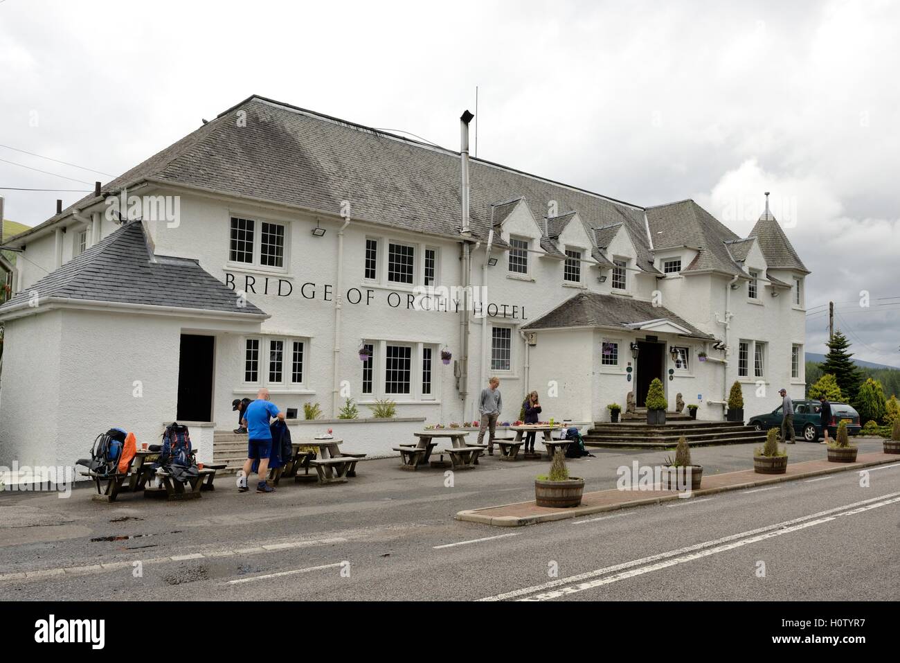 Le Pont de Orchy Hotel, pont de Orchy, Argyll, Scotland, UK Banque D'Images