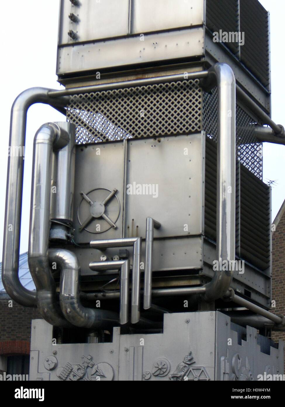 L'arbre de ventilation à la station de métro de Pimlico par Paolozzi Banque D'Images