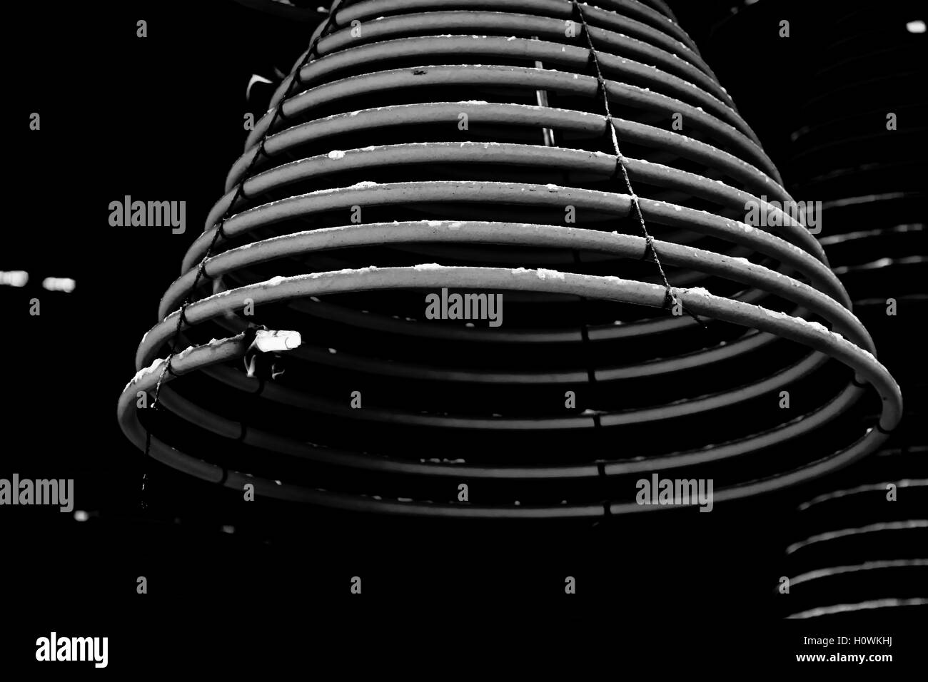 L'encens résumé photo en noir et blanc couleur Banque D'Images