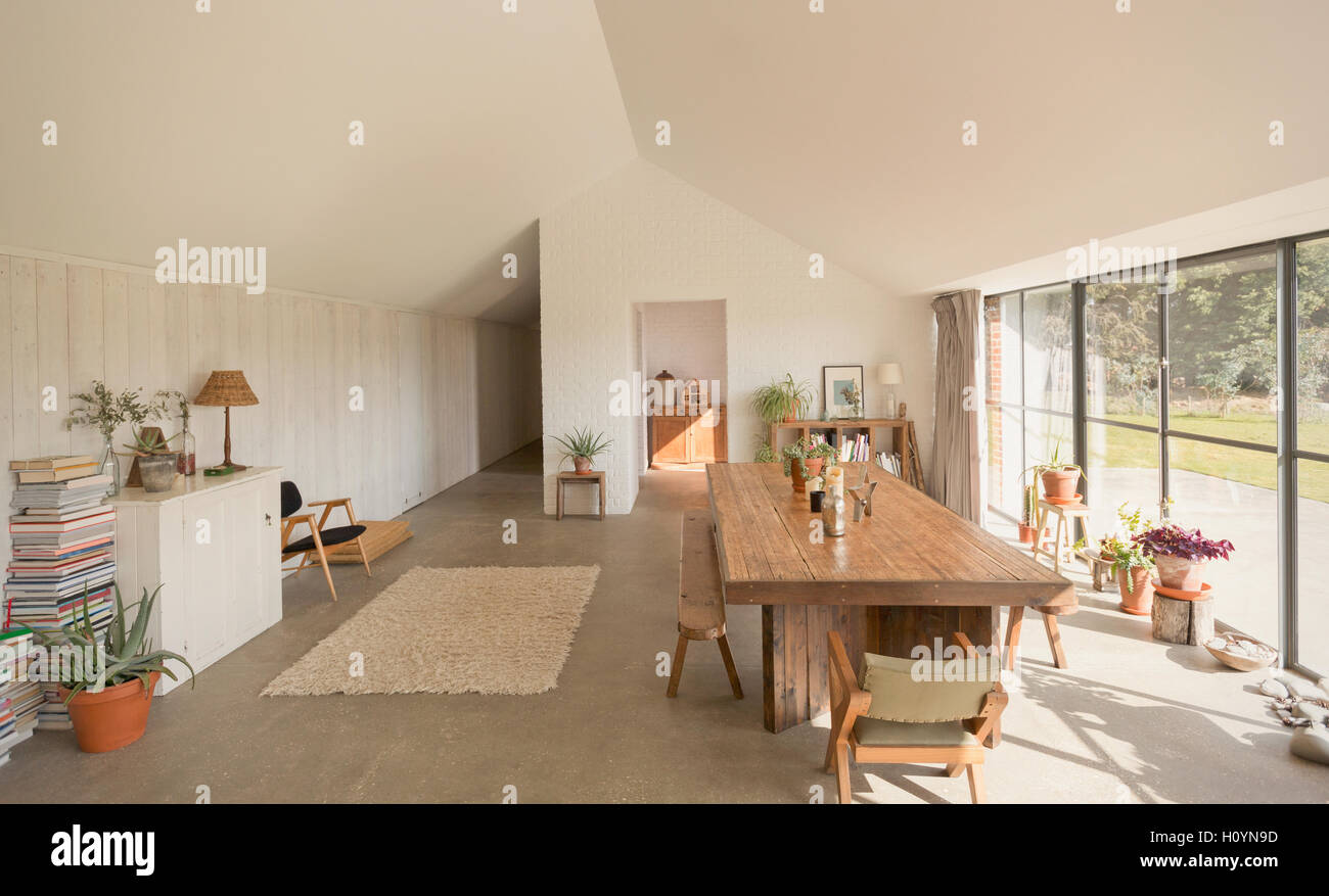 Home Vitrine salle à manger Banque D'Images