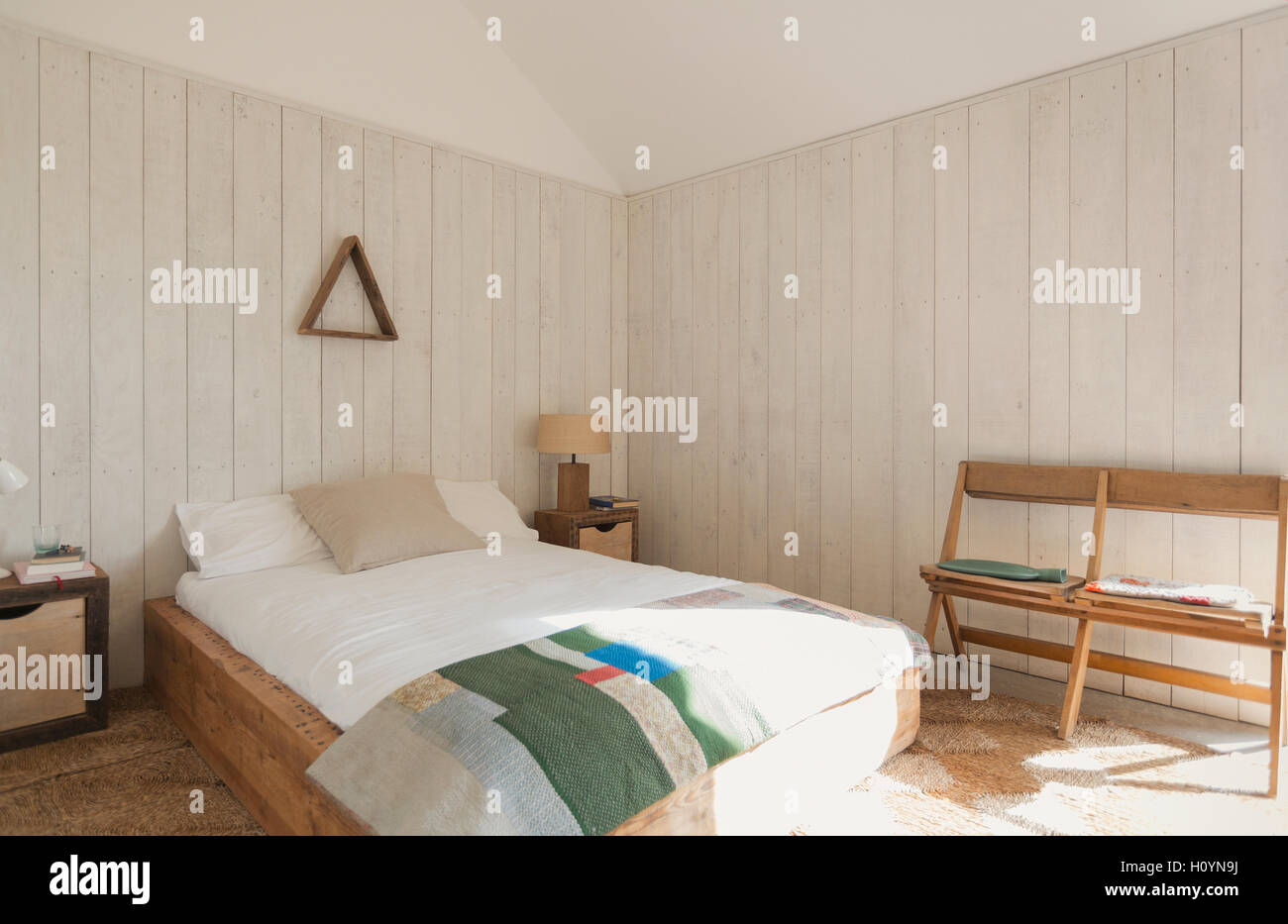 Chambre simple home vitrine Banque D'Images