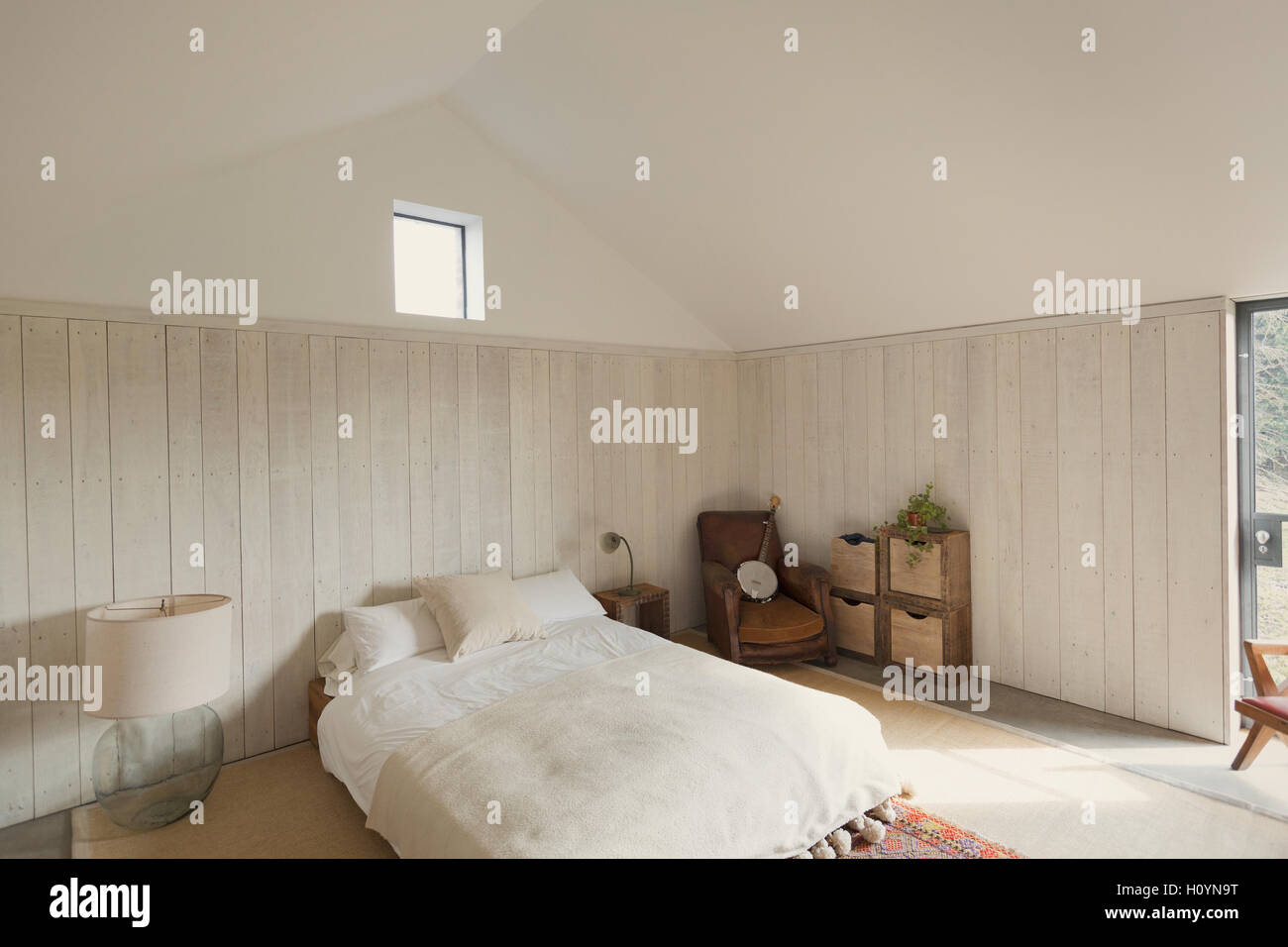 Chambre simple home vitrine Banque D'Images