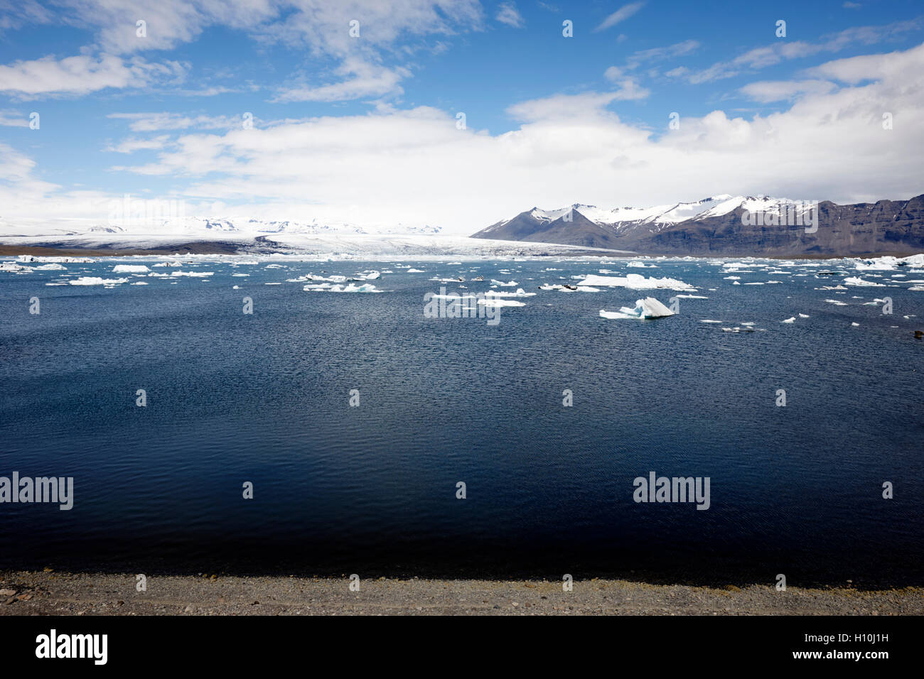 D'icebergs jokulsarlon glacial Lagoon et le sud de l'islande glacier breidamerkurjokull Banque D'Images