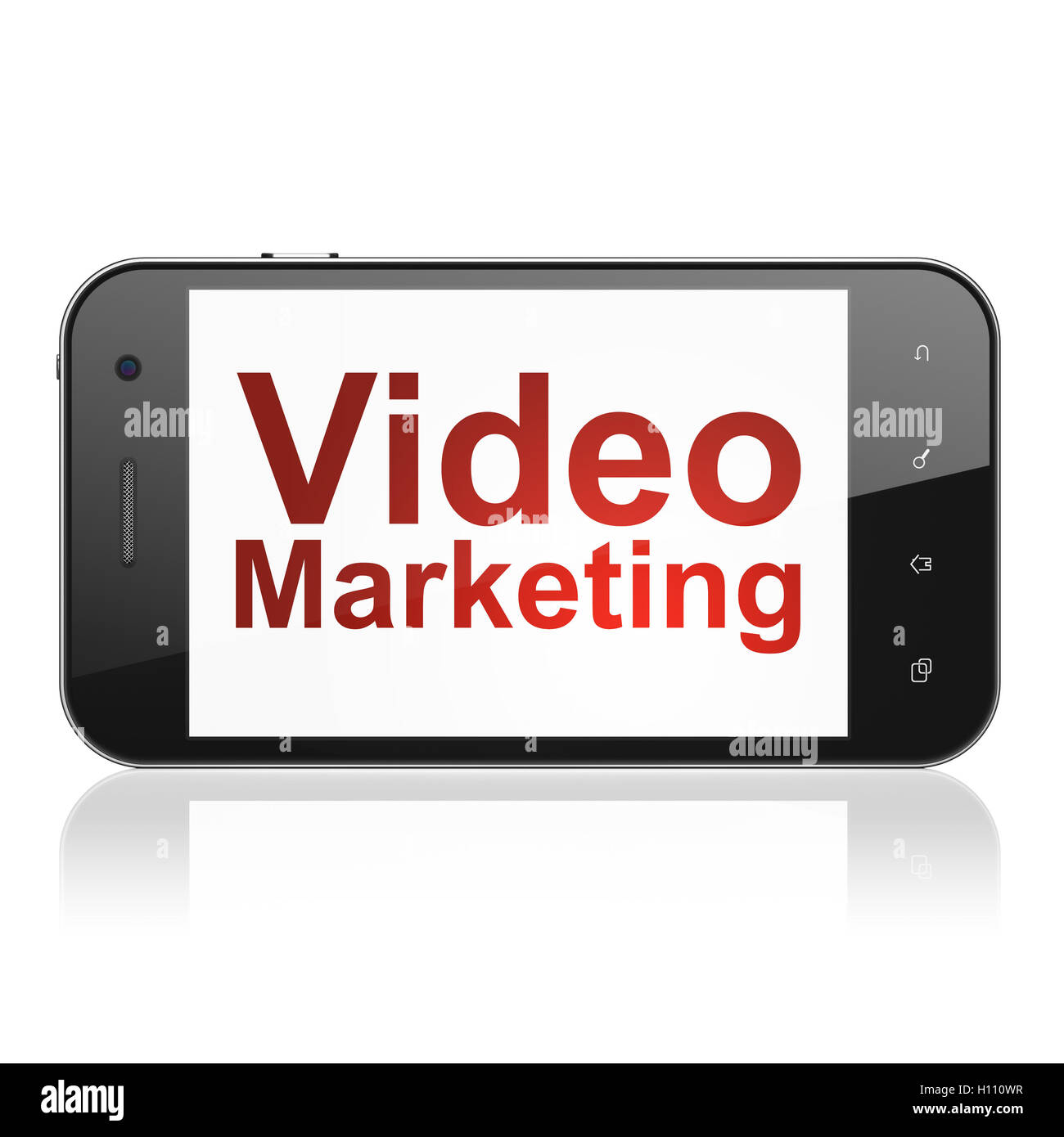 Finances : concept marketing vidéo sur smartphone Banque D'Images