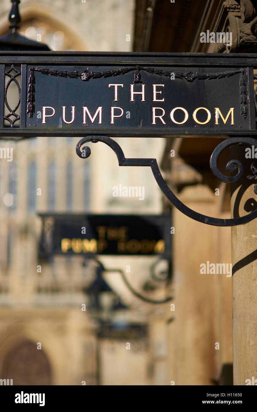 La salle des pompes dans Bath Banque D'Images