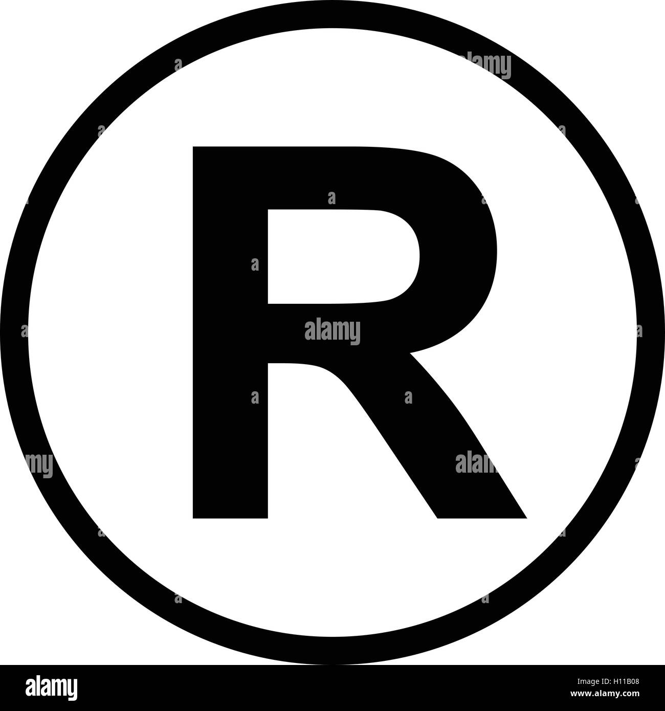 Symbole de marque, illustration vectorielle noir isolé. Illustration de Vecteur