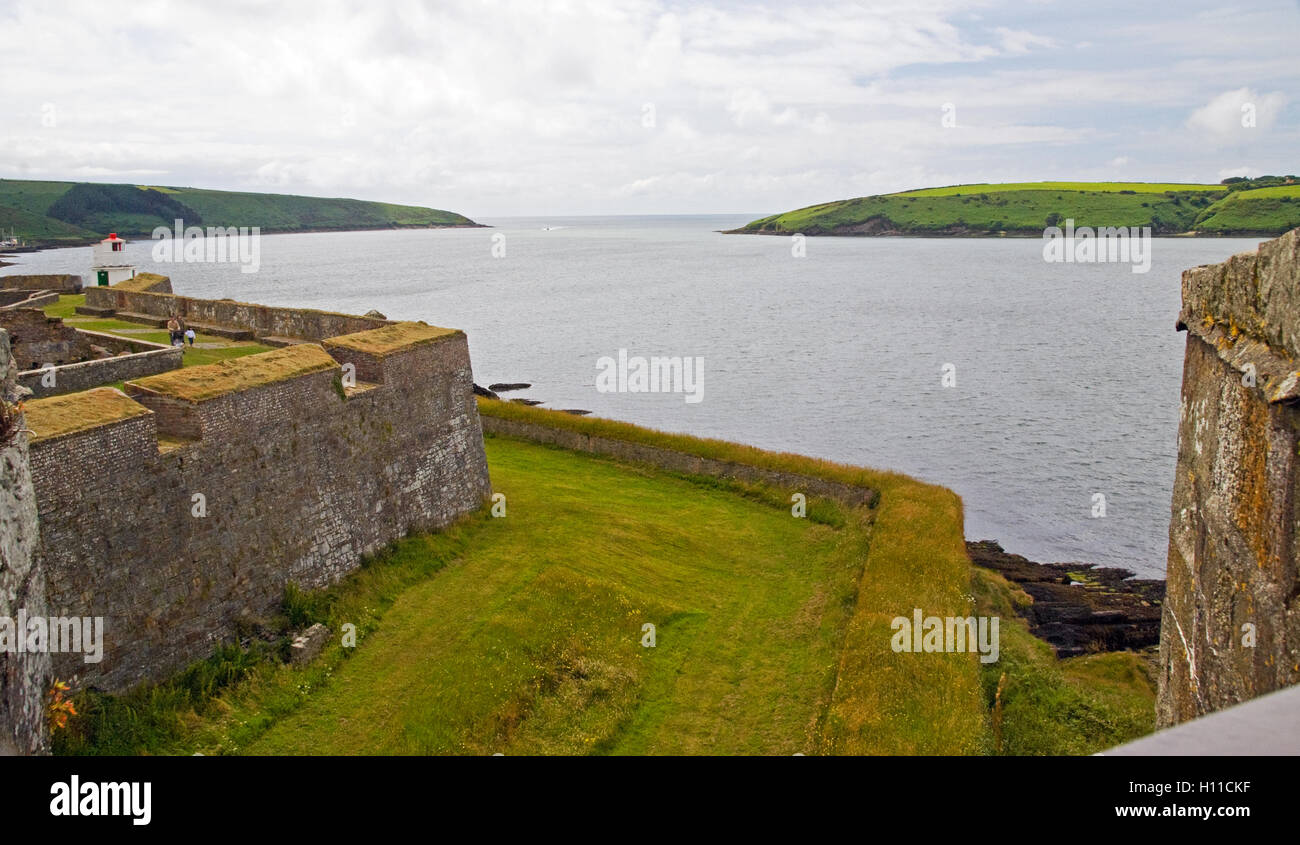 Kinsale harbour à partir de Fort Charles, Kinsale, dans le comté de Cork, Irlande Banque D'Images