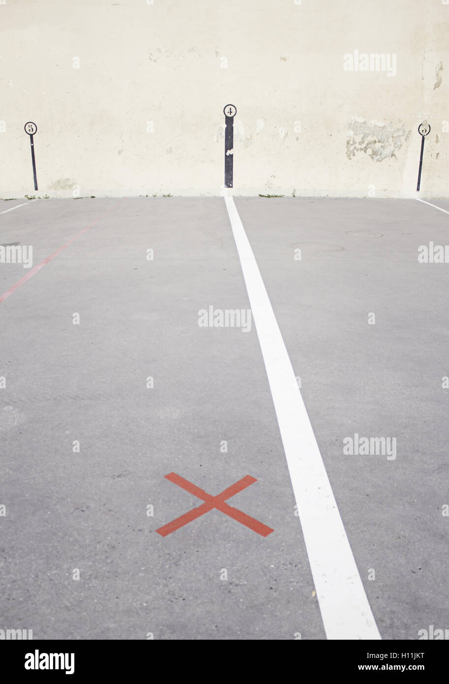 Jeu de balle à la main sports urbains sports Banque D'Images