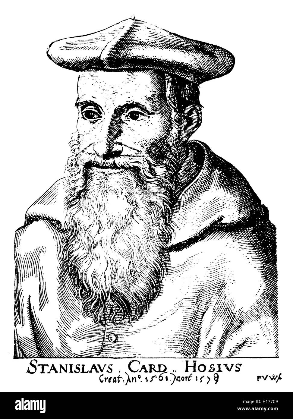 Stanislas Hosius, Catholique polonaise en Pologne et légat du pape à la cour impériale de Vienne, XVI siècle Banque D'Images