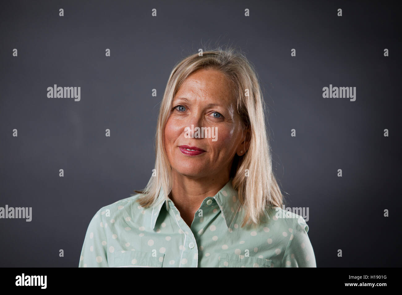 Alison Turnbull, l'artiste britannique, à l'Edinburgh International Book Festival. Edimbourg, Ecosse. 16 août 2016 Banque D'Images