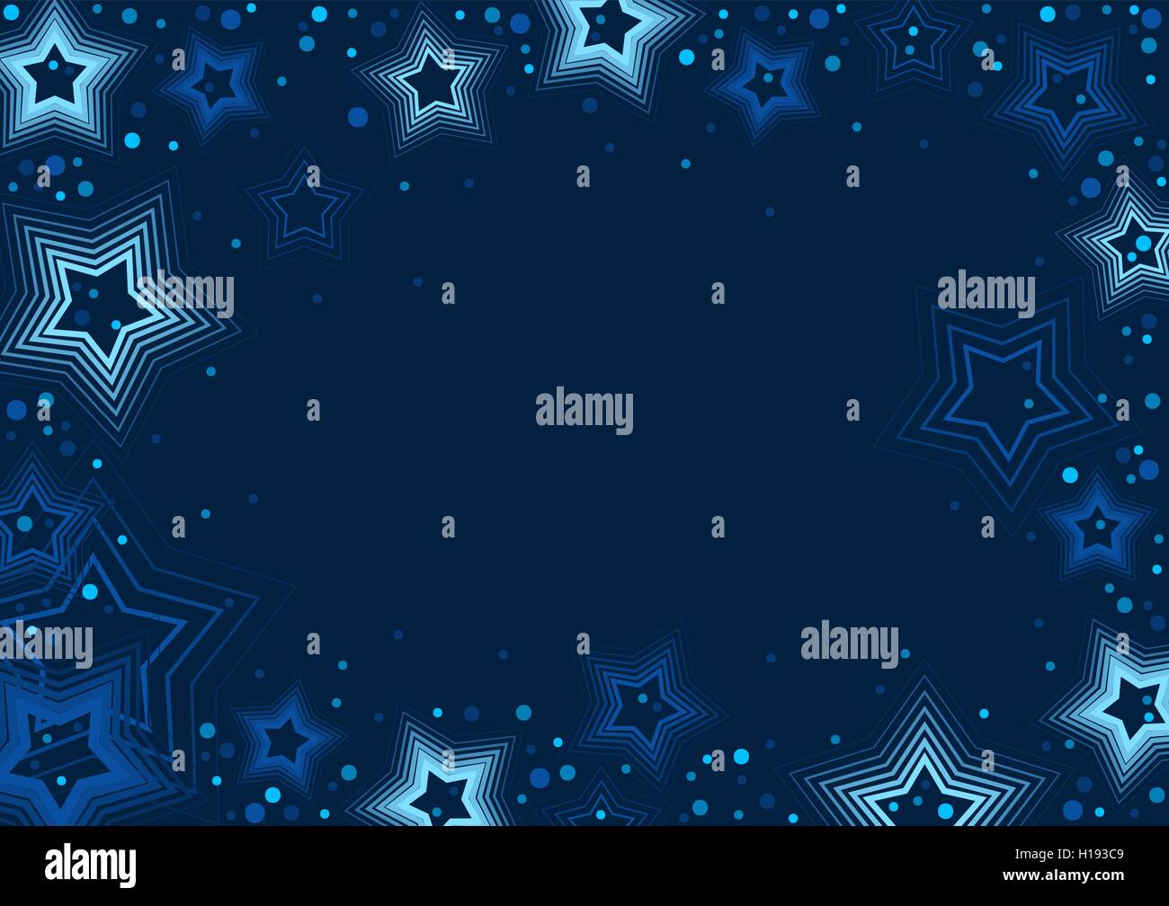 Blue Stars de fond Illustration de Vecteur